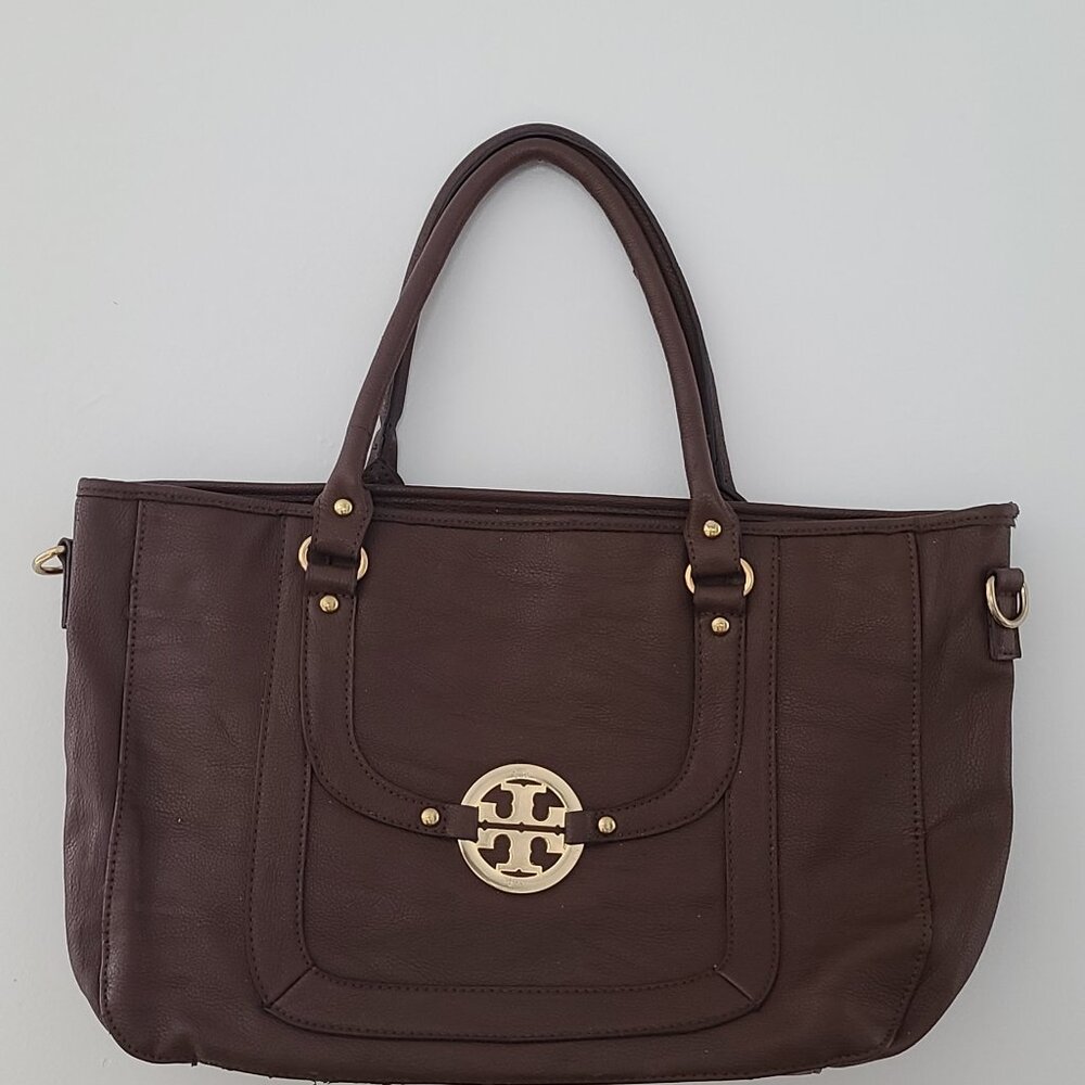 Tory Burch "Amanda" classic Hobo bag. Brown READ